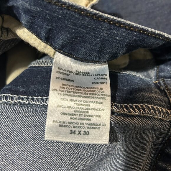 Dickies Vintage Blue Carpenter Work Pants Size 34x30 - Picture 4 of 4